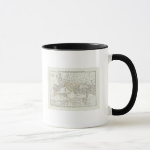 Caneca Mapa Mundial do Hemisfério Leste