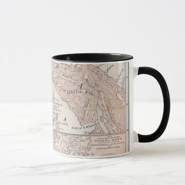CANECA MAPA: PANAMÁ, 1907 (Direita)