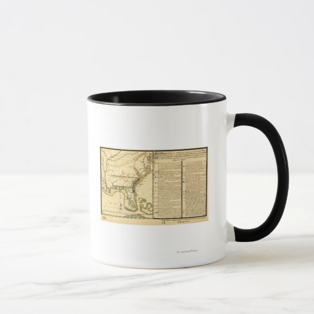 Caneca Mapa Panorâmico (Língua Espanhola) (Direita)