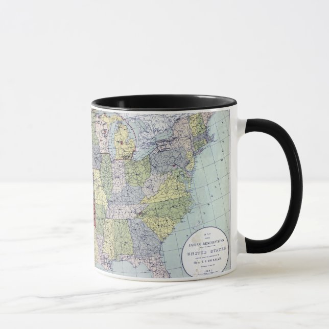 CANECA MAPA: RESERVAS, 1892 (Direita)