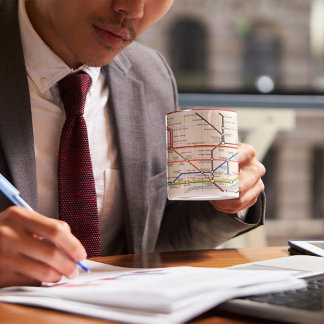 Caneca Mapa Subterrâneo de Londres