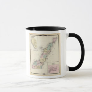 Caneca Mapas de Door County, Sturgeon Bay e Jenny