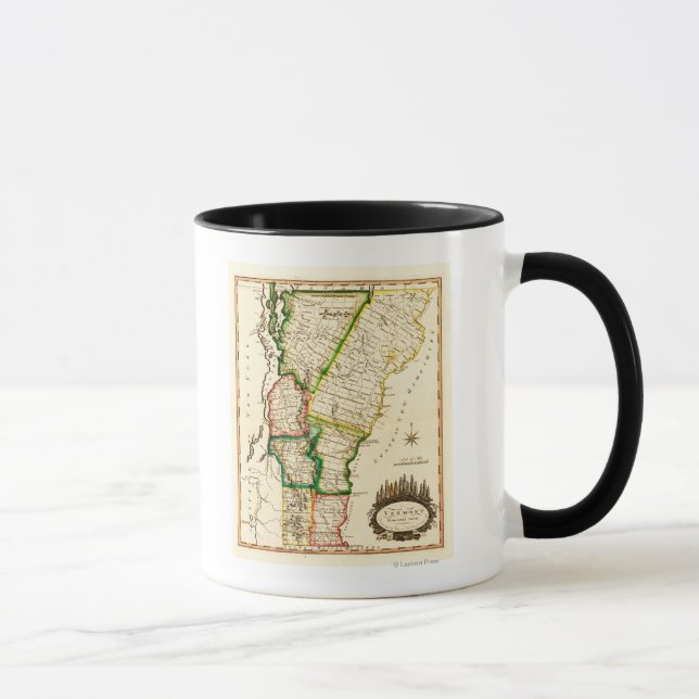 Caneca MapaVermontPanorâmicaVermont 2 (Direita)
