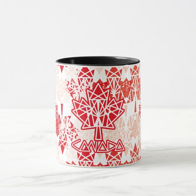 CANECA MAPLE MADE WITH TRIANGLES CANADA FLAG BY MASANSER (Centro)