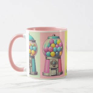 Caneca Máquina de Bublegum retrô