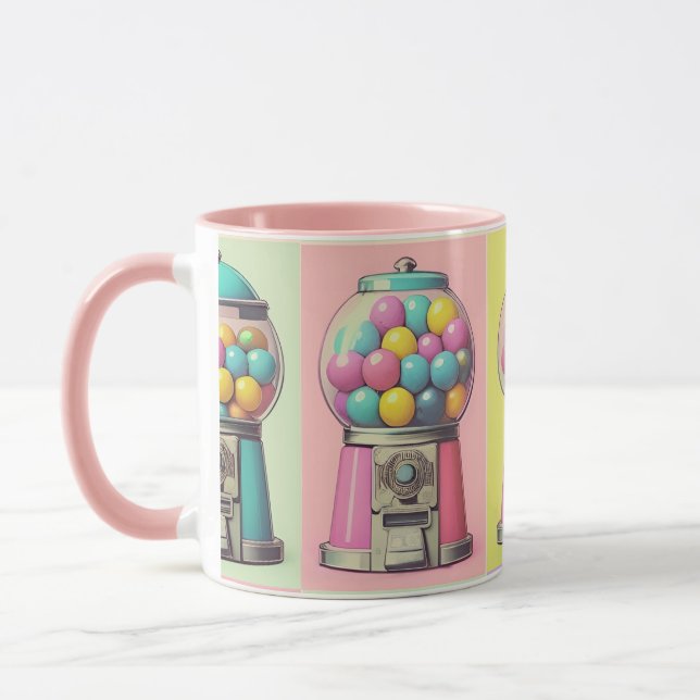 Caneca Máquina de Bublegum retrô (Esquerda)