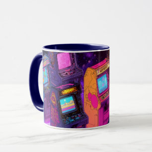 Caneca Máquinas de Arcade Retrô