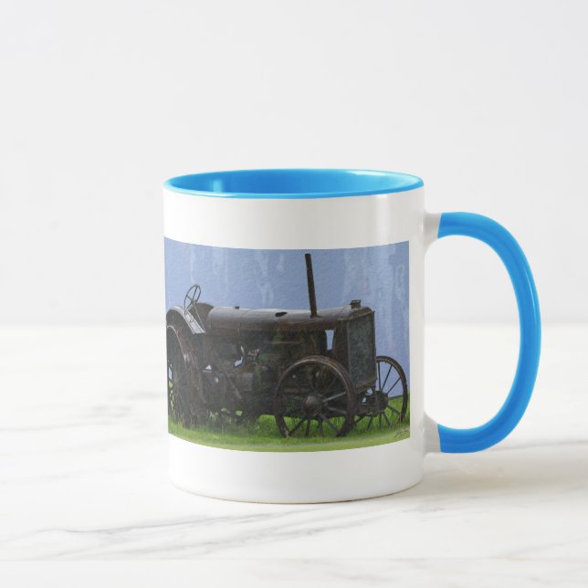 Caneca Máquinas De fazenda, Trator, Anel Traseiro, Veícul (Direita)