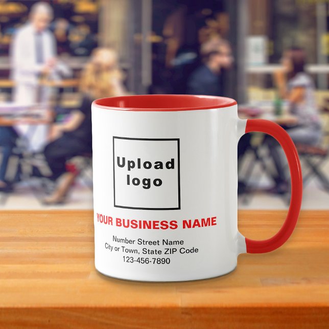 Caneca Marca comercial na Red Combo Mug (Build brand name awareness. Your business brand on red combo mug.)