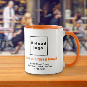 Caneca Marca de negócios na Mug Combo de Cor Laranja