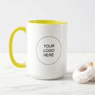 Caneca Marca Promocional Faça Upload do Seu Próprio Logot