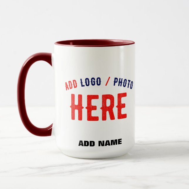 CANECA MARCA VERIFICADA BRANCA PERSONALIZÁVEL MODERNA (Esquerda)