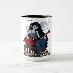 Caneca Marceline Adventure Time Rainha Vampira Gothic Bas