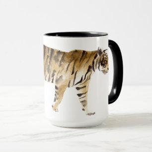 Caneca Marcha de Tigre de Aquarela