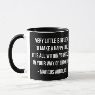 Caneca Marcus Aurelius Happy Life Cover