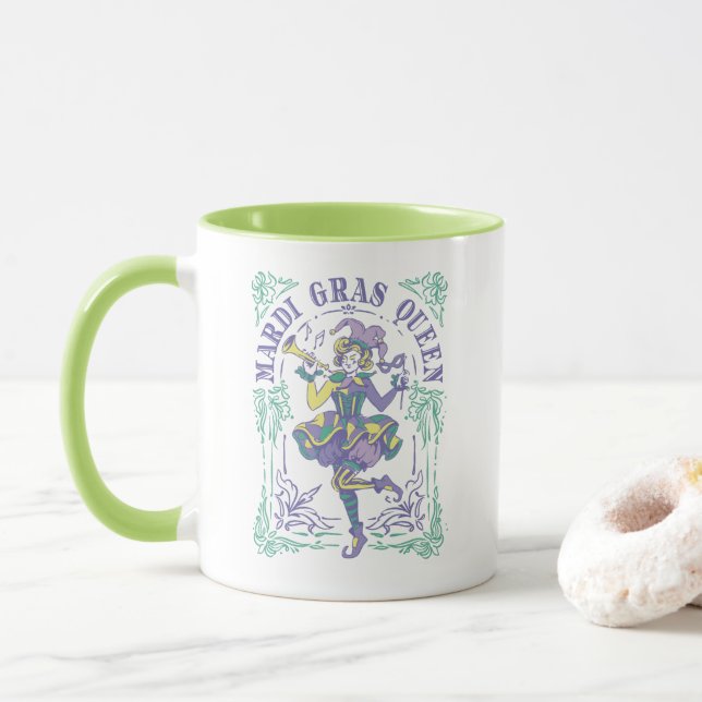 Caneca Mardi Gras 2023 vintage Lady (Com Donut)