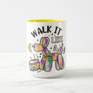 Caneca Mardi Gras Balloon Dog