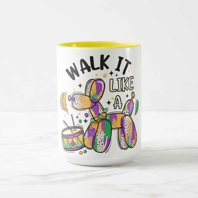 Caneca Mardi Gras Balloon Dog (Centro)