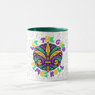 Caneca Mardi Gras Deixe os bons tempos rolar