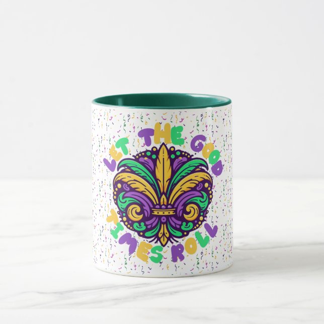 Caneca Mardi Gras Deixe os bons tempos rolar (Centro)