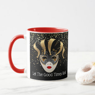 Caneca Mardi Gras Mug-Let The Good Times Roll