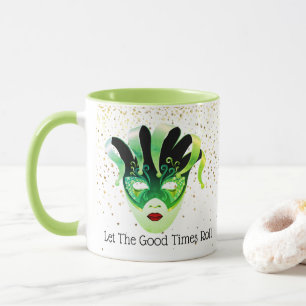Caneca Mardi Gras Mug-Let The Good Times Roll