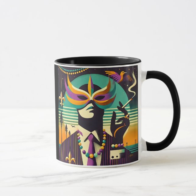 Caneca Mardi Gras O Homem Fumante (Direita)