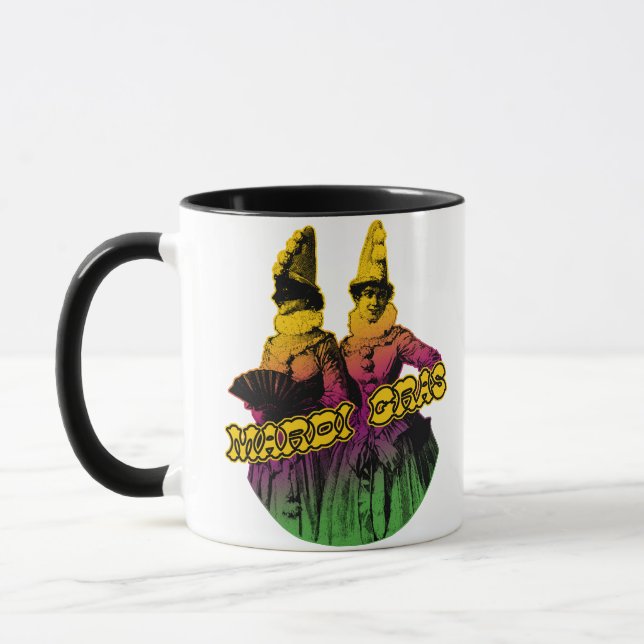 Caneca Mardi Gras Revelers (Esquerda)
