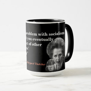 Caneca Margaret Thatcher Citação do Socialismo
