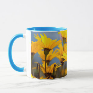 Caneca Margaridas Laranja e Amarelo de Namaqualand