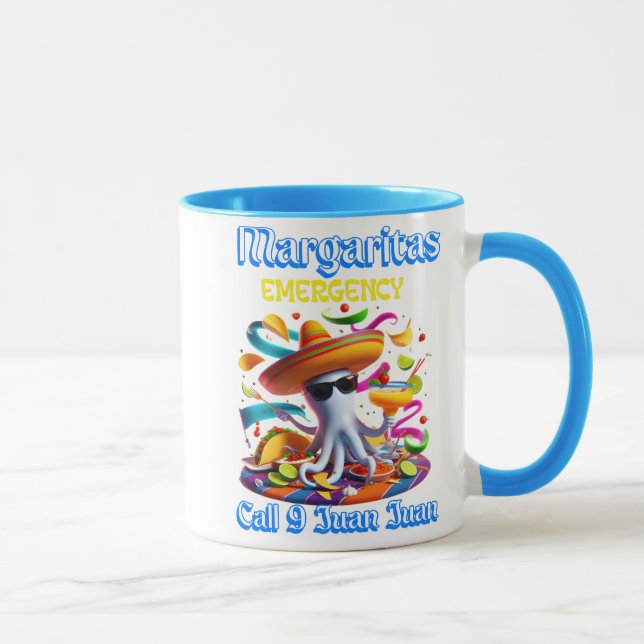 Caneca Margarita Emergency Sombrero Octopus Veste (Direita)