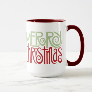 Caneca Margarita verde de Natal Merry Mug