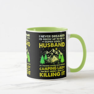 Caneca Marido super Legal acampando Lady Funny Camper