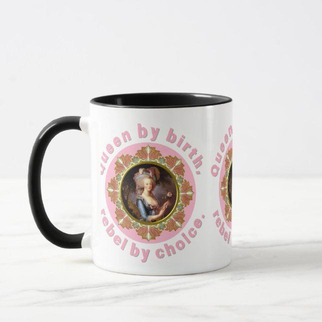 Caneca Marie Antoinette Pink Queen Roses Mug (Esquerda)