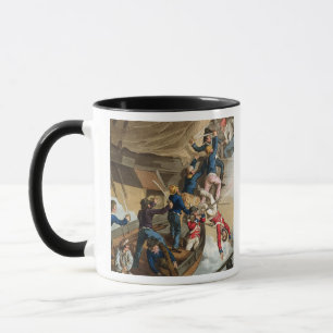 Caneca Marinheiros britânicos que embarcam um homem da