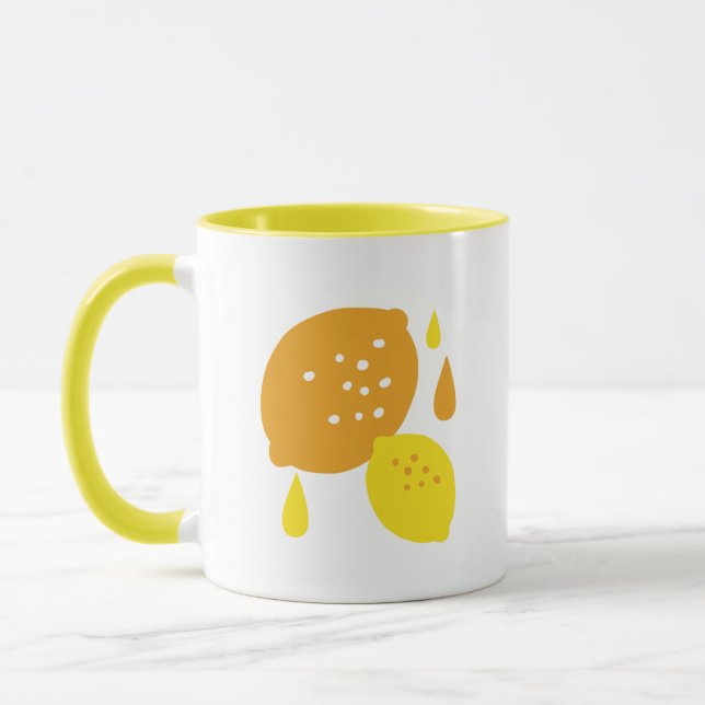 Caneca Marinho Blue Lemon Art - Refrescando o Citrus Desi (Esquerda)