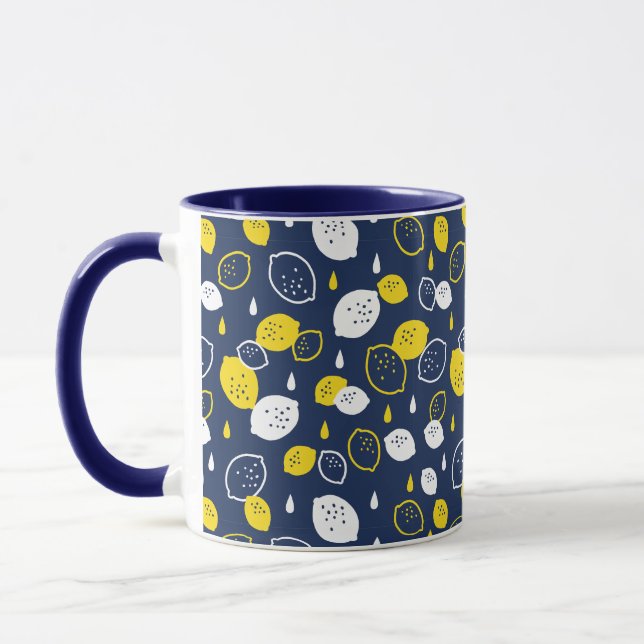 Caneca Marinho Blue Lemon Art - Refrescando o Citrus Desi (Esquerda)