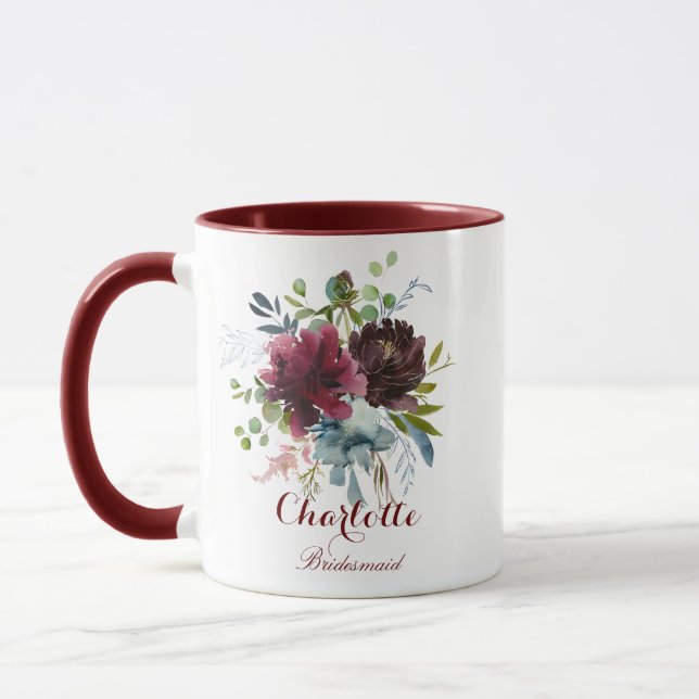 Caneca Marinho da Borgonha - Ponta Floral - Presente (Esquerda)