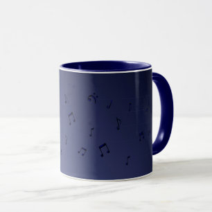 Caneca Marinho de Notas Musicais