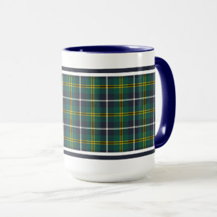 Caneca Marinho do Tartan da caça do clã de Turnbull e