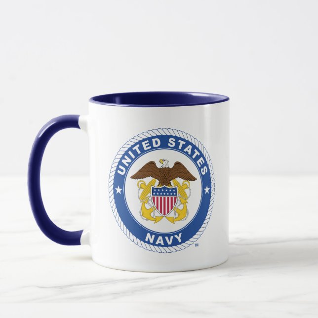 Caneca Marinho dos EUA | Agente Crest (Esquerda)