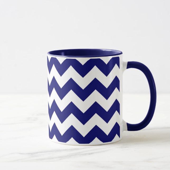 Caneca Marinho e Zigzag branco (Direita)