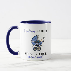 Caneca Marinho "Eu Prometo Bebês - Qual É A Sua Superpotê