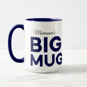 Caneca Marinho Grande Mug Huge Mug Nome Personalizado