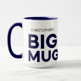 Caneca Marinho Grande Mug | Mug Imenso | Mug de nome pers