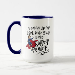 Caneca marinho IRMÃ SUPER POWER (Pele Leve) 6 da manhã