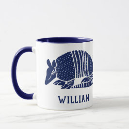 Caneca Marinho personalizado Blue Armadillo