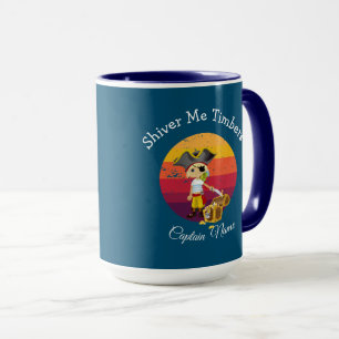 Caneca Marinho Sunset Blue Boy Pirata Mug