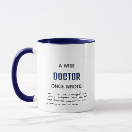 Caneca Marinho Um Médico Sábio Escreveu Novidade Engraçad