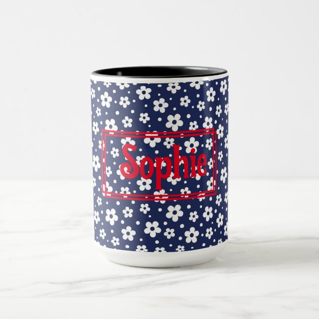 Caneca Marinho White Daisies Mug (Centro)